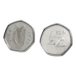 1983 Irish 50p coin cufflinks